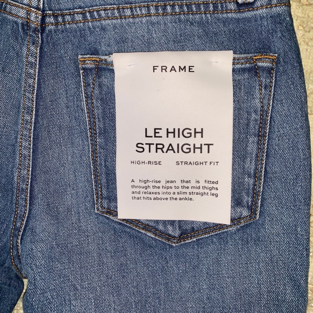 NWT Frame Le High Straight Rattler Ankle Jean💕 - Picture 6 of 8